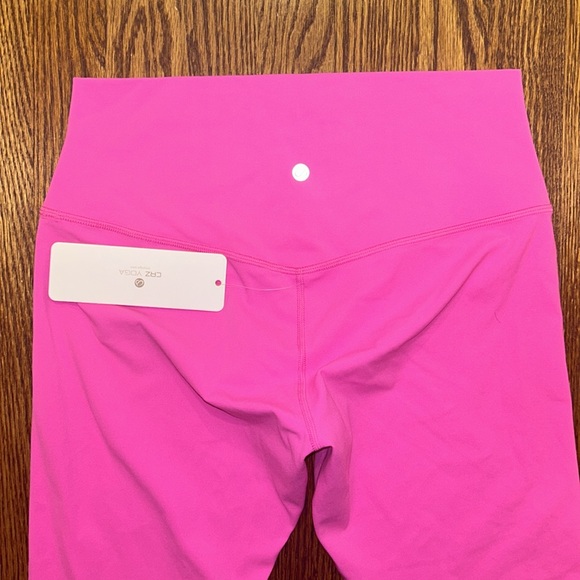 CRZ YOGA ButterLuxe Naked Feel Neon Hot Pink Leggings NWT Sz L / 12 - Picture 6 of 13